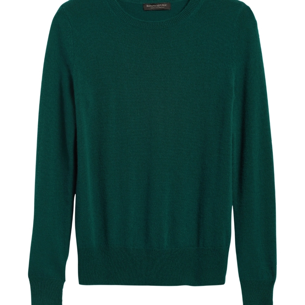 Crew kneck Forest Green Bananna Republic